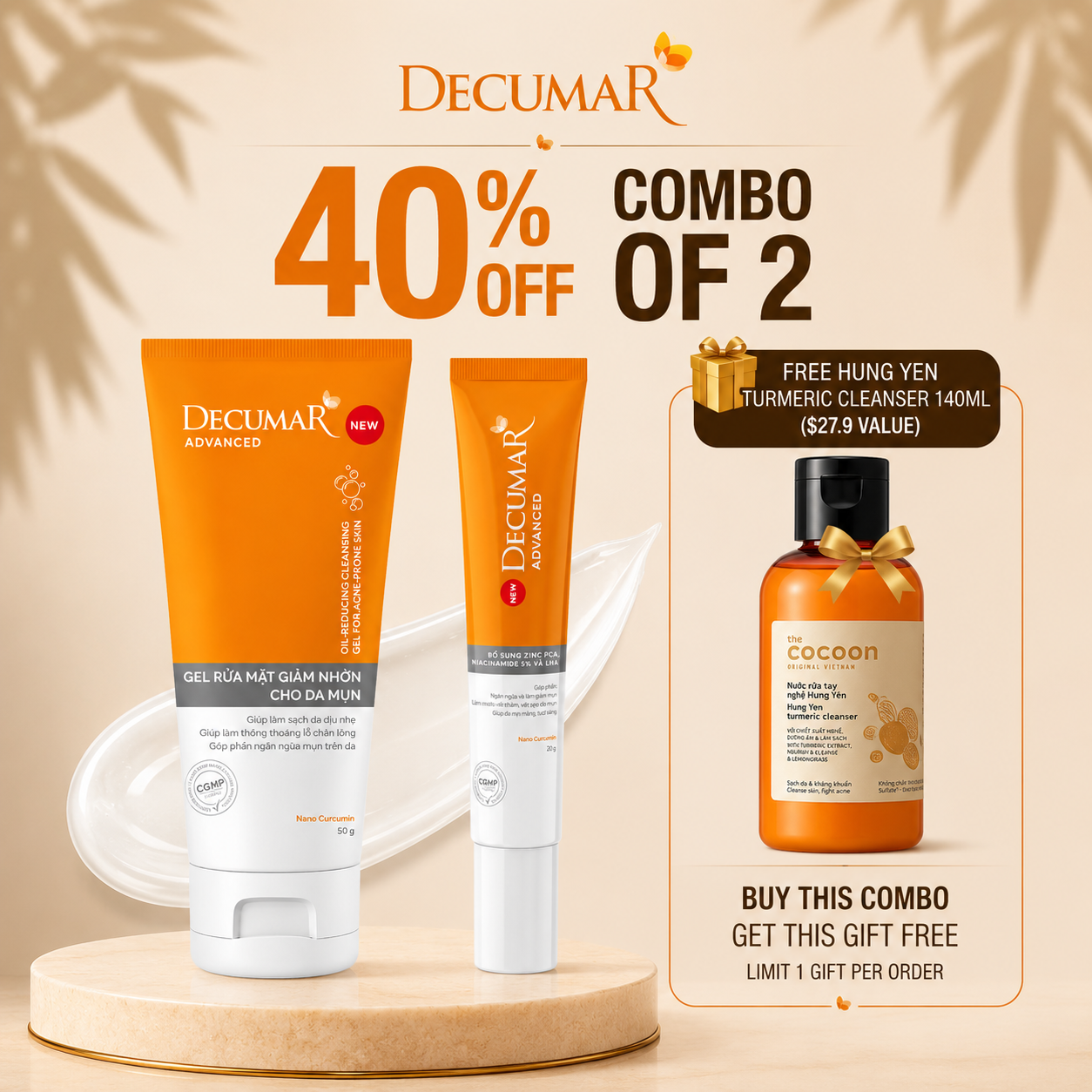 B1G1 Decumar Advanced Essential Acne Kit