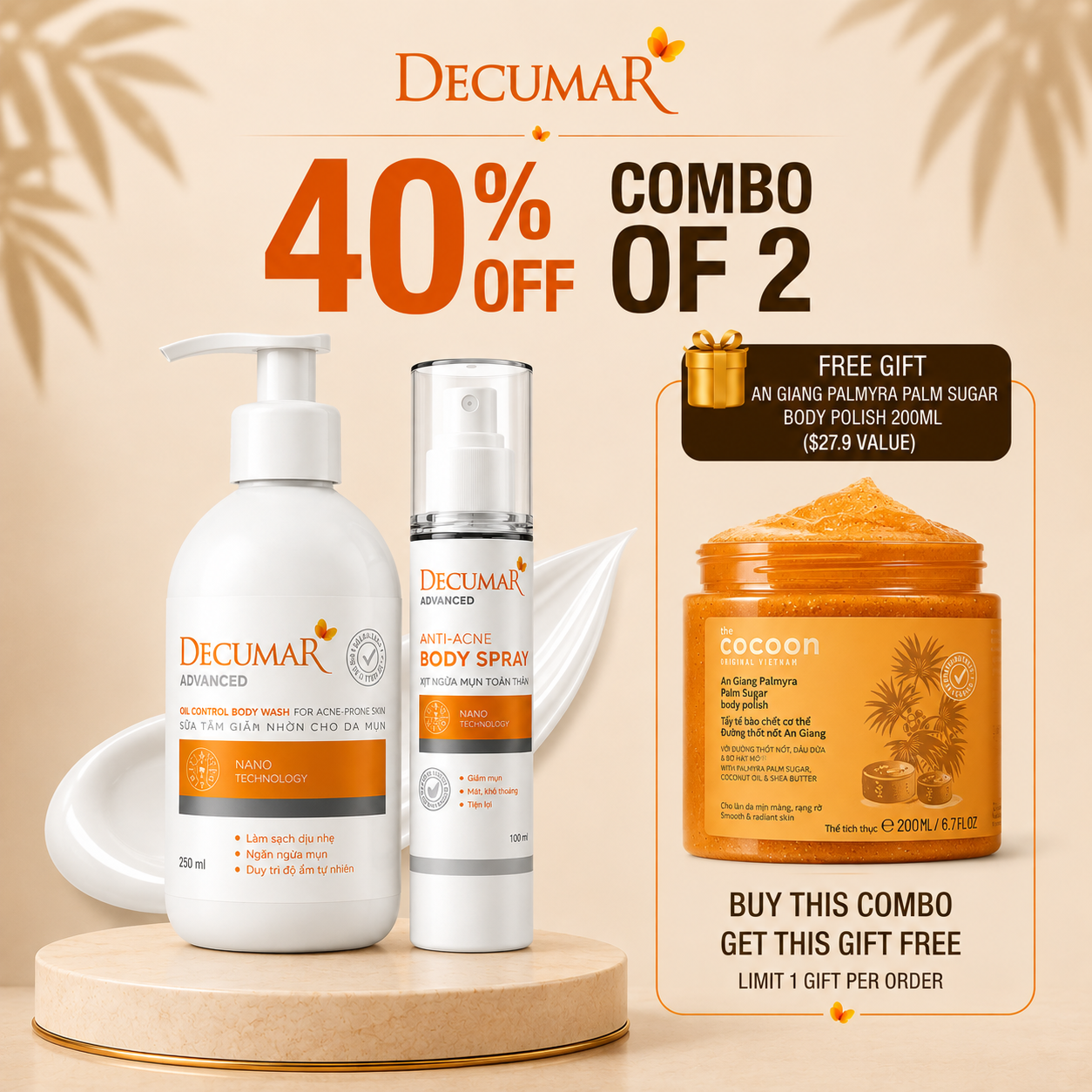 B1G1 Decumar Advanced Body Acne Control Set
