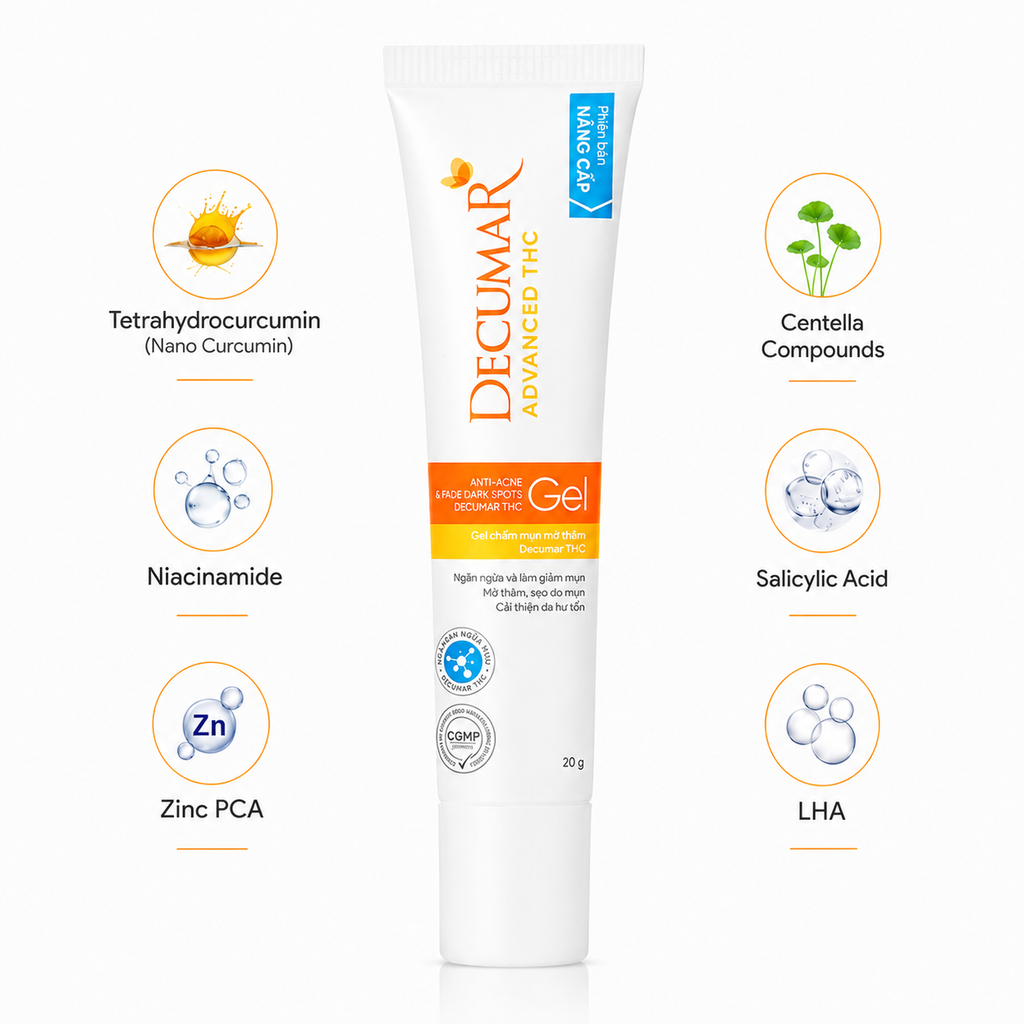 Decumar Nano THC Blemish Gel Cream 20g - Vegan cosmetic