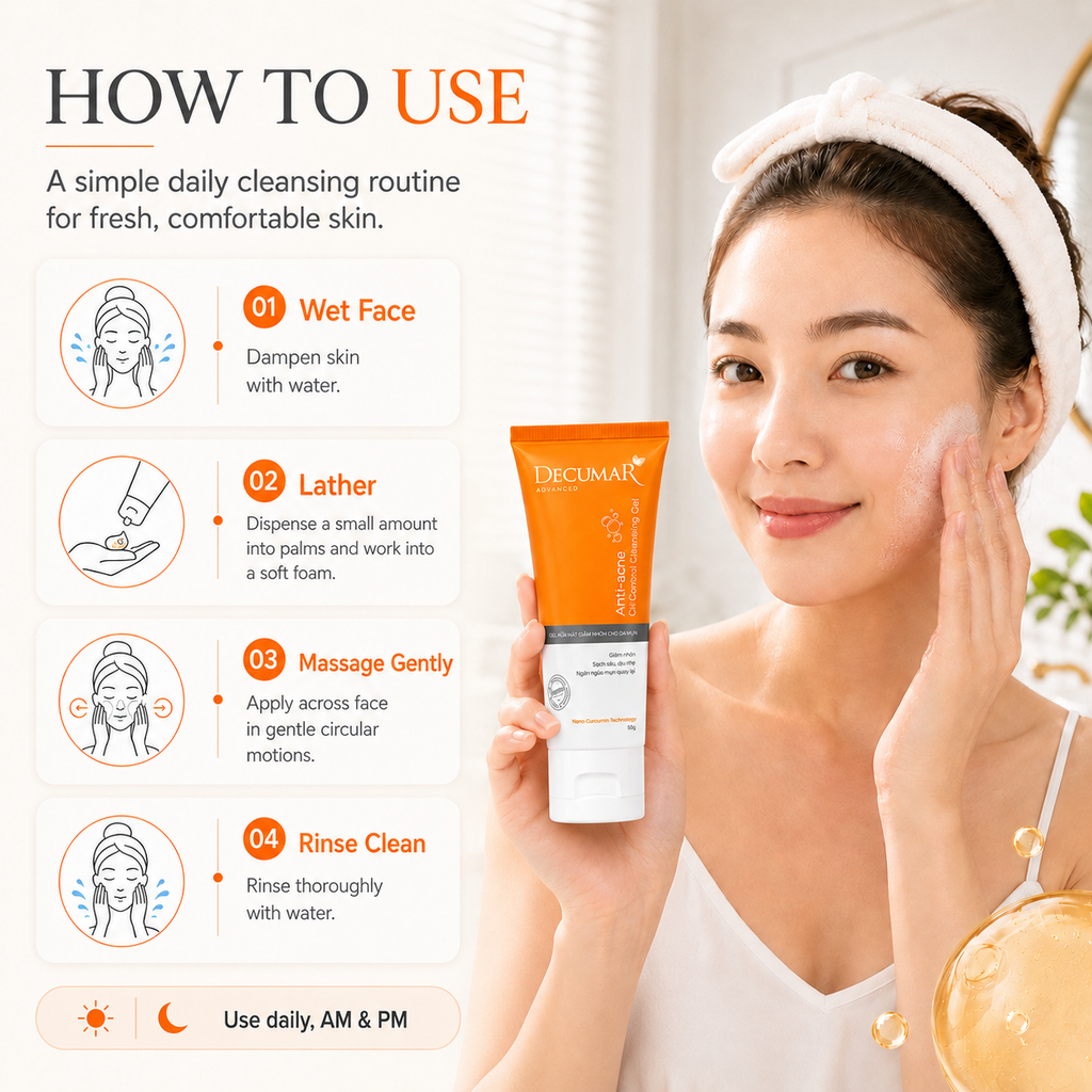 Decumar Nano THC Clarifying Blemish Control Cleansing Gel 50g