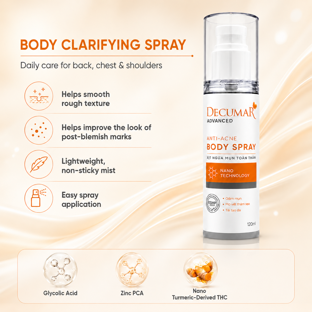 Decumar Advanced Blemish Body Spray 100ml