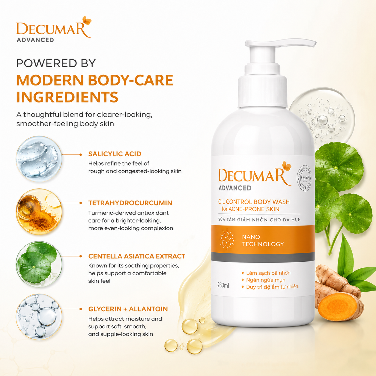 Decumar Advanced Blemish Body Wash 280ml
