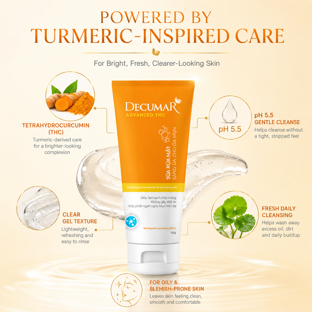 Decumar Nano THC Blemish Cleansing Gel 50g