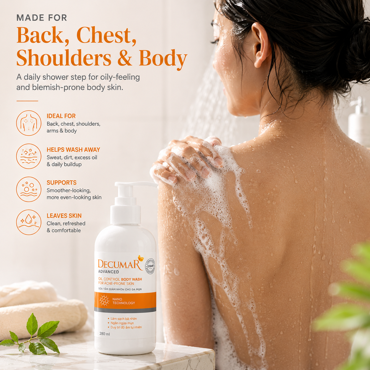 Decumar Advanced Blemish Body Wash 280ml