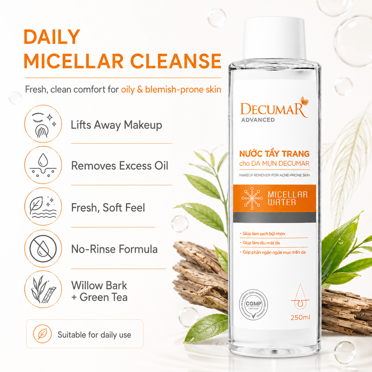 Decumar Advanced Blemish Gentle Makeup Remover 250ml