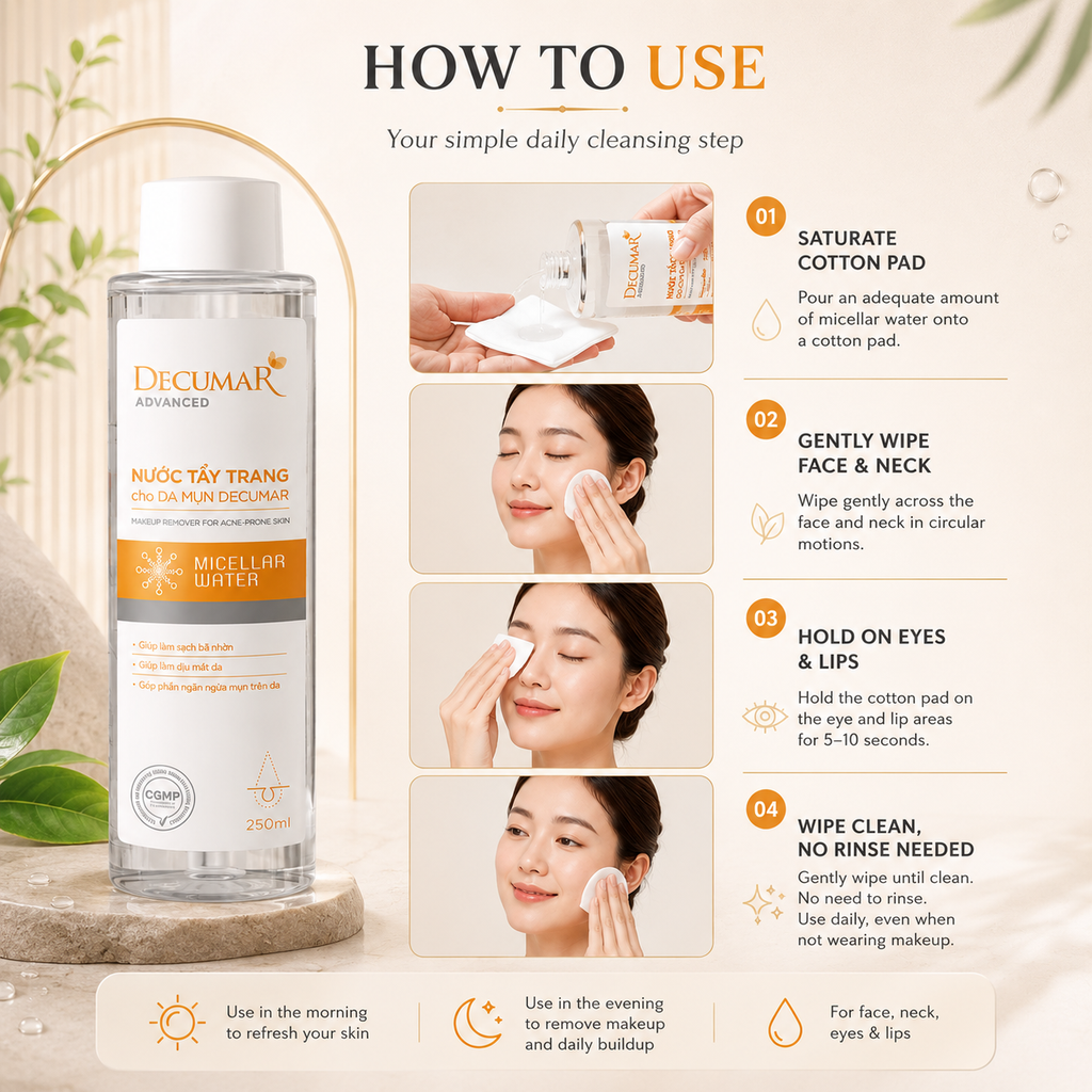 Decumar Advanced Blemish Gentle Makeup Remover 250ml