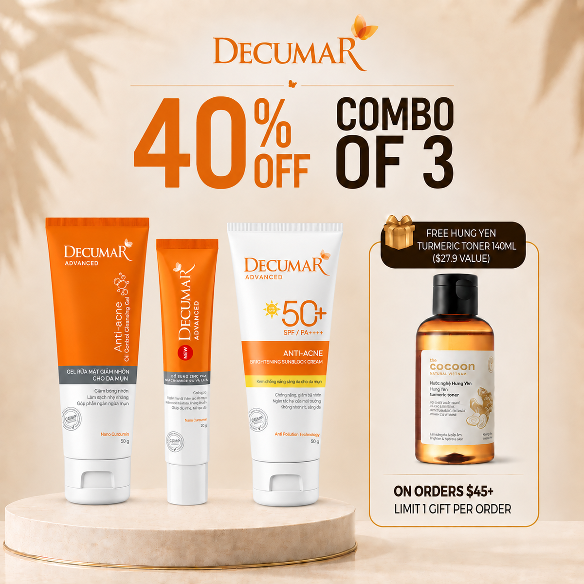 Decumar Nano THC Clarifying Blemish Control Cleansing Gel 50g