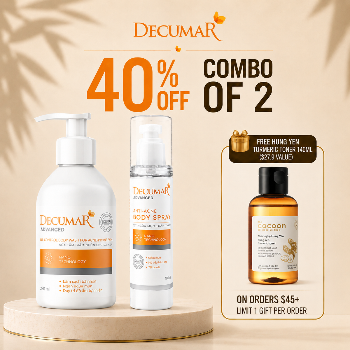 Decumar Advanced Blemish Body Wash 280ml
